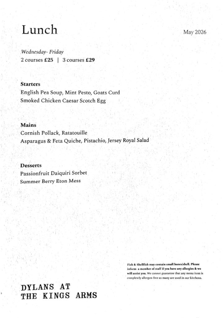 Lunch Menu